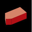 Picture of AN1.2 Squint Red Smooth Special Shape Brick