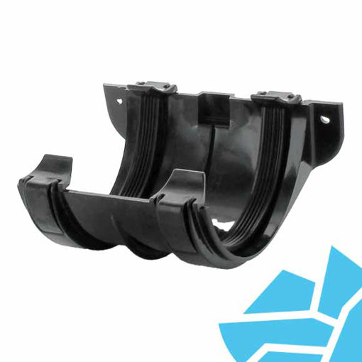 Picture of Hunter BR008 112mm H/R Gutter Half Round Joint Bracket Black