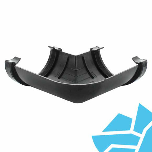 Picture of Hunter BR005 112mm H/R 90deg Half Round Gutter  Angle Black