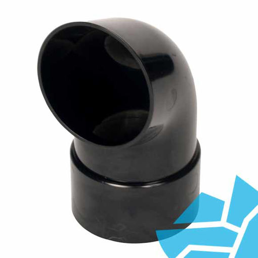 Picture of Hunter BR021 68mm Rainwater Round Downpipe Shoe Black 