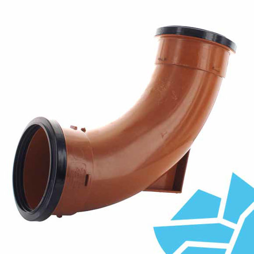 Picture of Hunter DS663 110mm Undergorund 87.5deg Double Socket Rest Bend