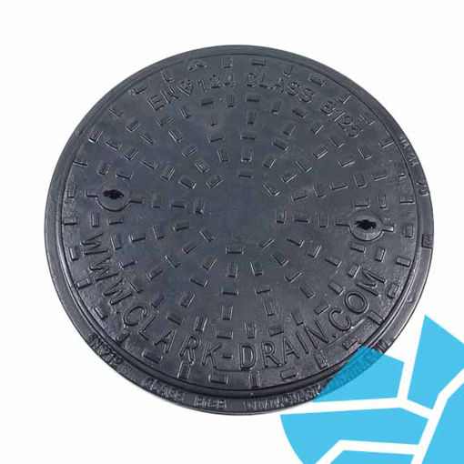 Picture of 450mm Dia Ductile Iron B125 Driveway Manhole Cover & Frame CD1657KMB 
