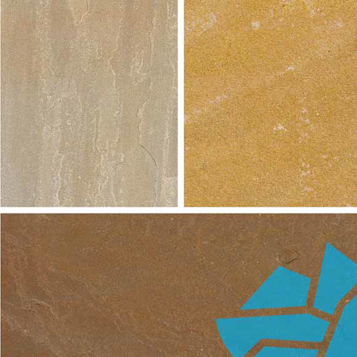 Picture of Bradstone Natural Sandstone 15.3m2 Patio Pk Sunset Buff