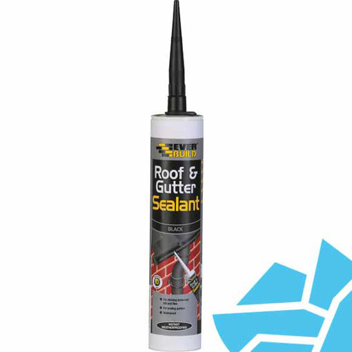 Picture of Everbuild Roof & Gutter Sealant 295ml Black