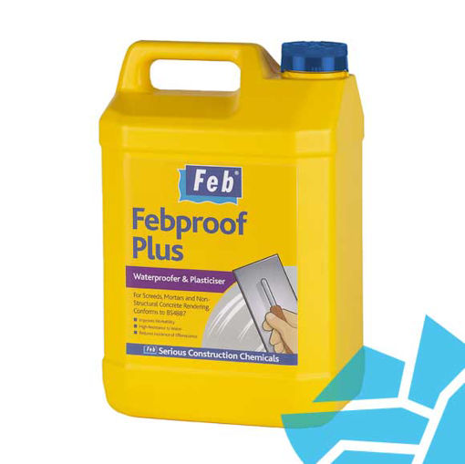 Picture of Feb Febproof Plus Waterproofer Plasticiser Admixture 5ltr