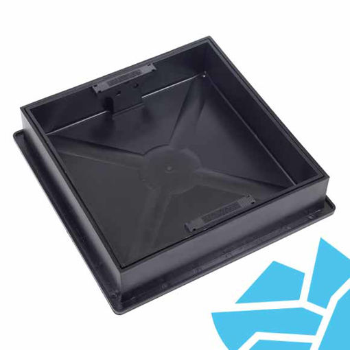 Picture of 300x300x80mm Recessed Square To Round Manhole Cover & Frame CD300SR