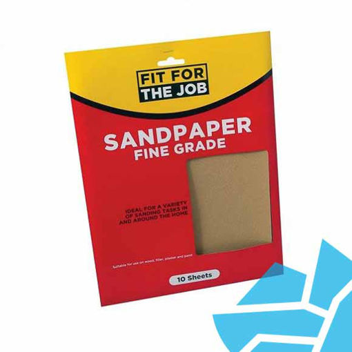Picture of Fit For the Job Sand Paper Fine 10pk