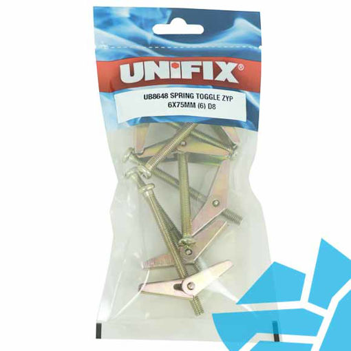 Picture of Unifix 5x50mm Spring Toggle (pk6) UB8642