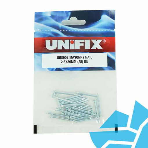 Picture of Unifix 2.5mm x 30mm Masonry Nails Bag (pk25)