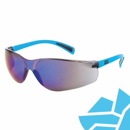 Picture of OX Safety Glasses - Blue Mirror