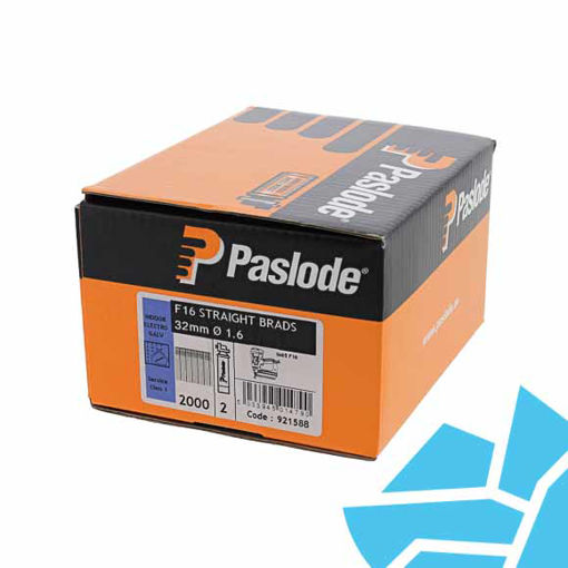 Picture of Paslode 32mm F16 Electrogalv Straight Brads for IM65 (2000) 921588