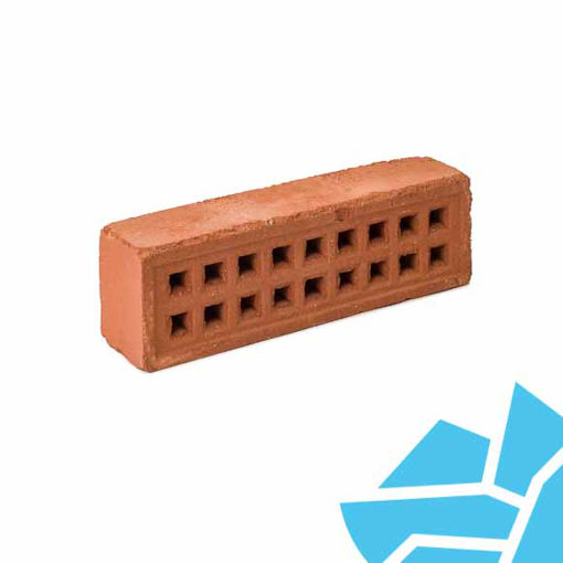 Picture of Red Square Hole Clay Air Brick 215x65mm 