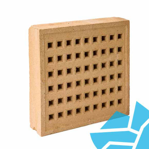 Picture of Buff Square Hole Clay Air Brick 215x215mm