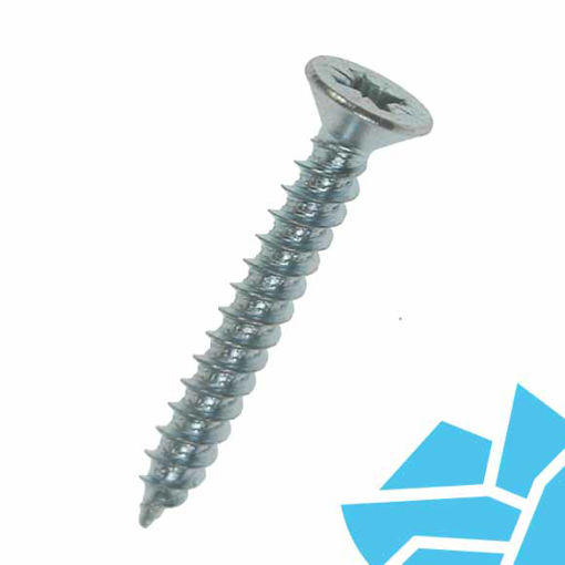 Picture of Unifix Twin Qwik 10x2" CSK BZP Pozi Screws (Box200)