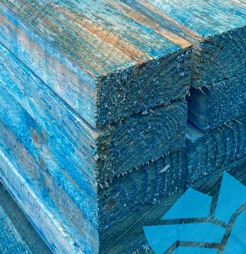 Picture of 25x38 Treated Blue Batten BS5534 PEFC