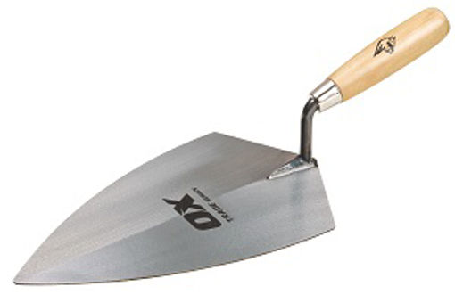 Picture of OX Trade Brick Trowel Philadelphia – Wooden Handle – 280mm / 11in