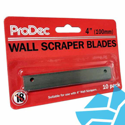 Picture of Prodec Long Handle Wall Scraper 4" Spare Blades Pack 10