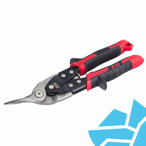 Picture of OX Pro Heavy Duty Aviation Snips Left Handed (Red)