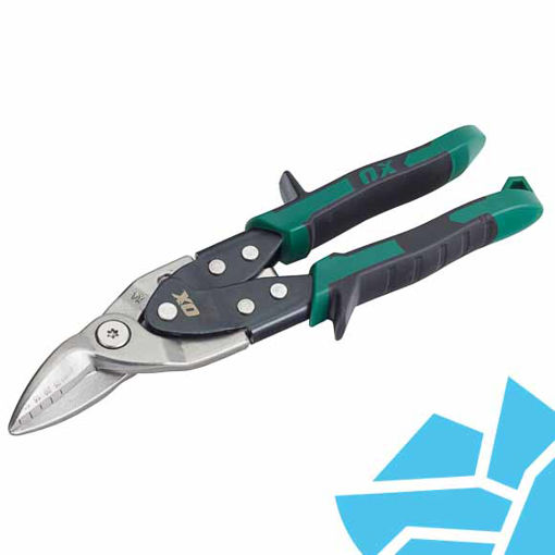 Picture of OX Pro Heavy Duty Aviation Snips Right Handed (Green)