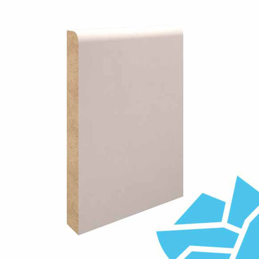 Picture of 18x144mm Round 1 Edge MDF Primed Skirting FSC