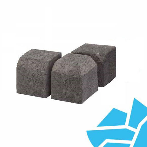 Picture of Stonemarket Small Kerb Paving KS 100x127x125mm Charcoal