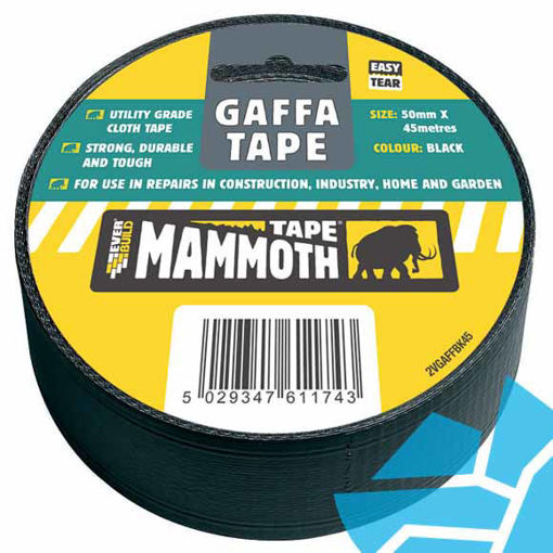 Picture of Everbuild Mammouth Gaffa Tape 50mm x 45m Black