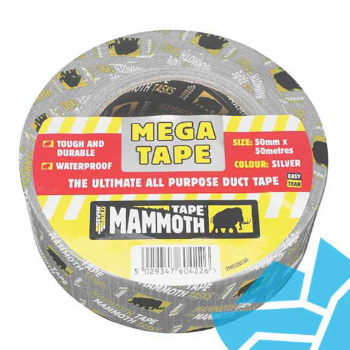 Picture of Everbuild Mega All Purpose Duct Tape 50mm x 50m Silver