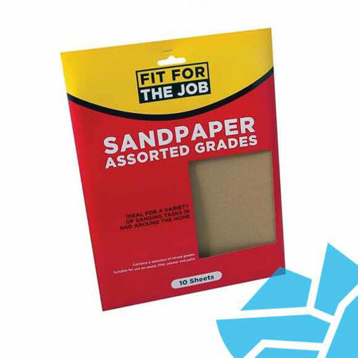 Picture of Fit For the Job Sand Paper Assorted 10pk