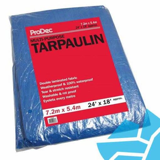 Picture of Prodec 7.2m x 5.4m Blue Tarpaulin 