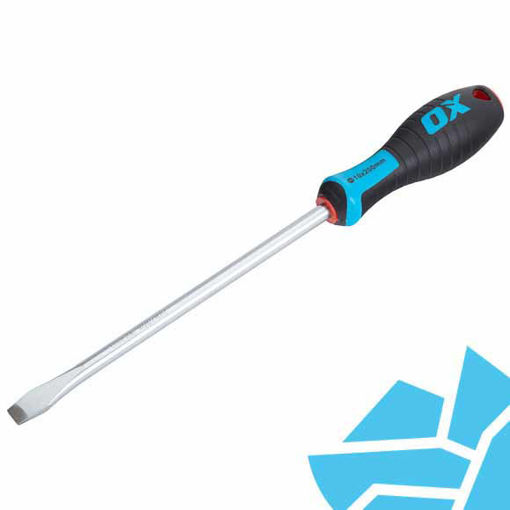 Picture of Ox Pro Slotted Flared Screwdriver 200 x 10mm