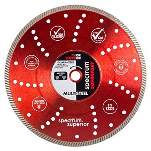 Picture of Spectrum Pro TX10R Superfast Diamond Blade - Multi-Steel - 230/22.23mm