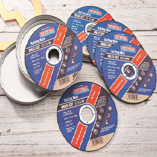 Picture of Faithfull 115mm (4.5") Multi-Purpose Cutting Discs (Pack10)