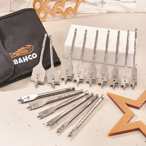 Picture of Bahco 15 Piece Flat Bit Set