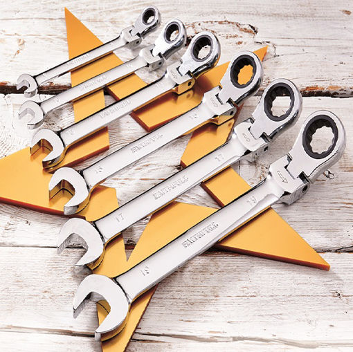 Picture of Faithfull 6 Piece Ratcheting Spanner Set