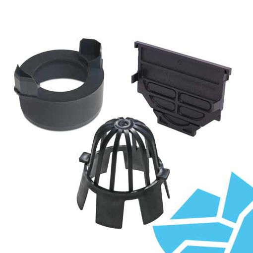 Picture of 1m Aco Plastic Channel Accessory Kit (NEW)