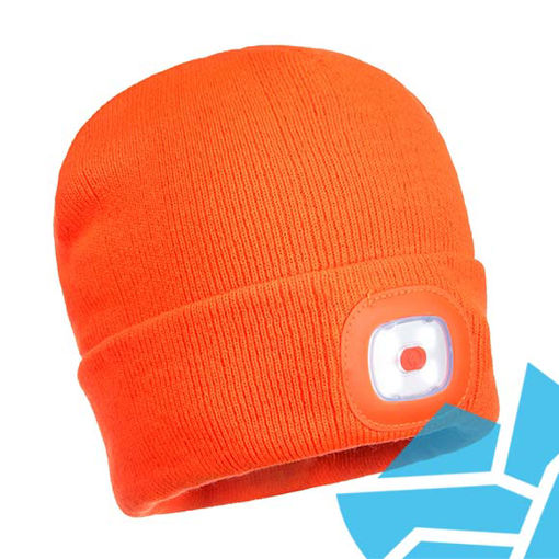 Picture of Portwest Beanie Rechargeable LED Head Light Orange