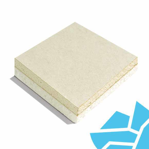 Mannok Therm Laminate-Kraft PIR Insulated Plasterboard - 62.5mm (50mm ...