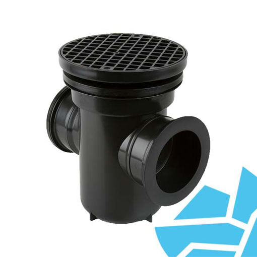 Picture of Underground B1001 Back Inlet Roddable Gully 90° Outlet Round Grid