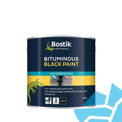Picture of Bostik Bitumen Black Paint 2.5ltr