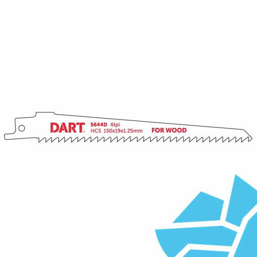 Picture of DART S644D Wood Cutting Reciprocating Blade Pk 5 