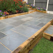 Picture of Gardenstone 18mm Natural Sandstone  Patio Project Pack 19.52m2  Pure Grey