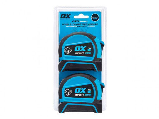 Picture of Ox Pro Dual Auto Lock Tape Twinpack 8m