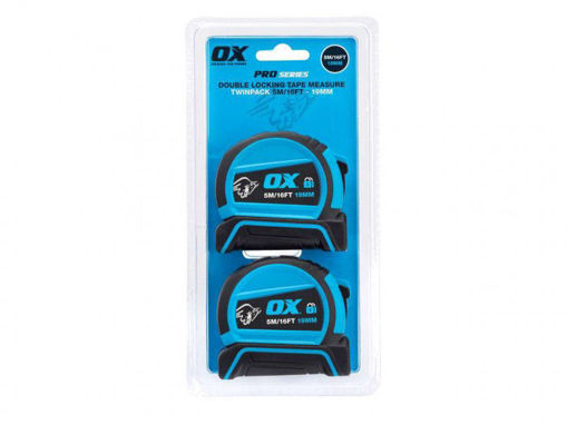 Picture of Ox Pro Dual Auto Lock Tape Twinpack 5m/16ft
