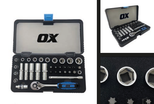Picture of OX Trade 1/4" Drive Socket Set - 35 Piece