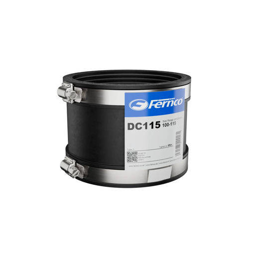 Picture of Fernco DC115 Drain Coupling 100mm Black