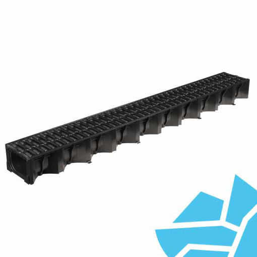 Picture of ACO HexDrain® Drainage Channel with Black Plastic Grate 1000mm A 15