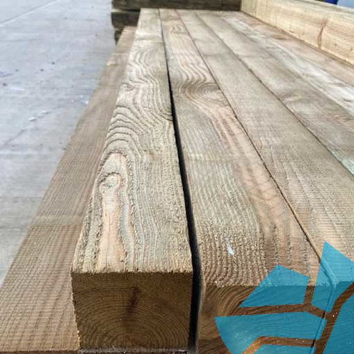 Picture of 100x100 2.4m Green Treated Timber Fence Post