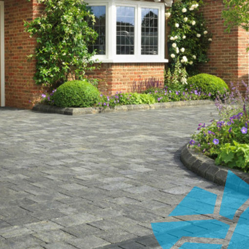 Picture of Trident 160x160x50mm Medium Charcoal Block Paving