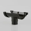 Picture of 112mm Half Round Gutter Running Outlet to 68mm Downpipe - Black
