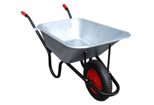 Picture of Deep Pan Professional Galv Wheelbarrow 120ltr Solid Wheel